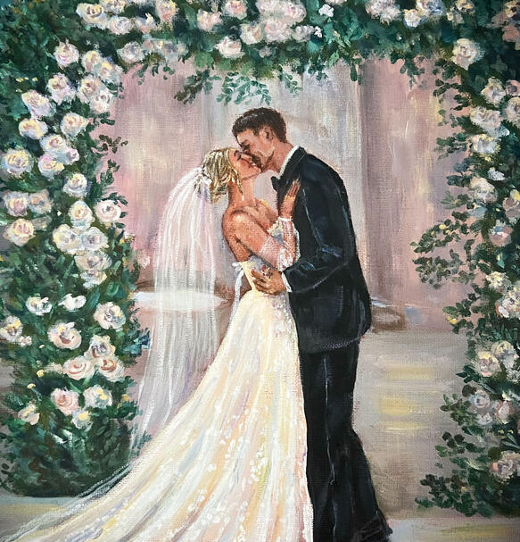 Live Wedding Painting
